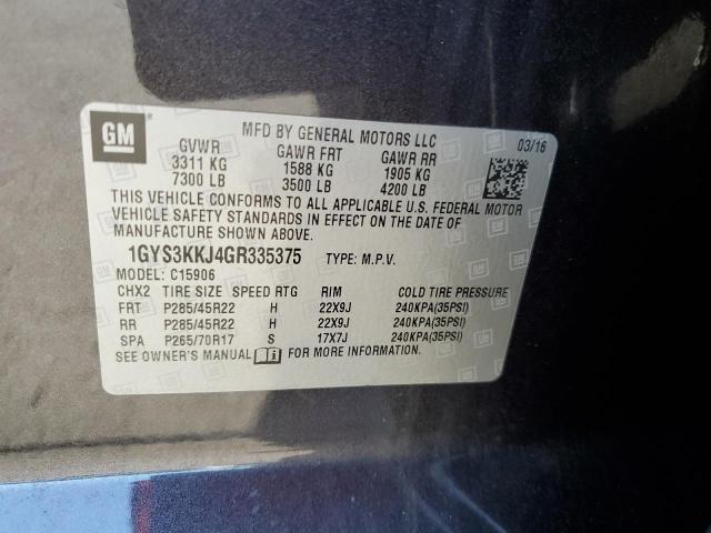 2016 CADILLAC ESCALADE E #3292363267