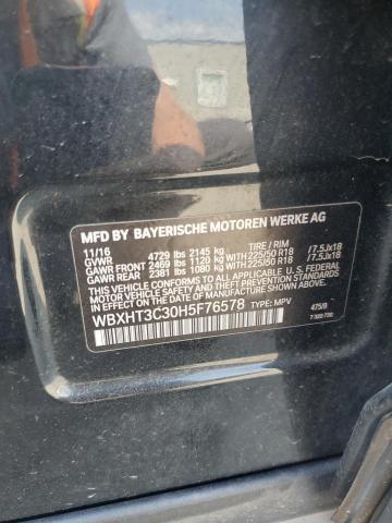 2017 BMW X1 XDRIVE2 WBXHT3C30H5F76578