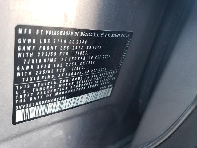 2023 VOLKSWAGEN TIGUAN SE 3VV3B7AX0PM089394