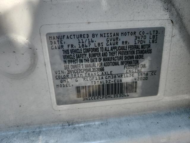2017 NISSAN VERSA NOTE 3N1CE2CP0HL353066