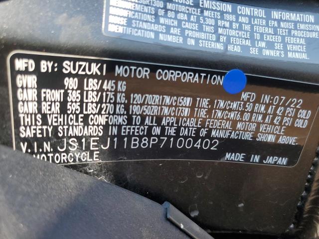 2023 SUZUKI GSX1300 RR JS1EJ11B8P7100402