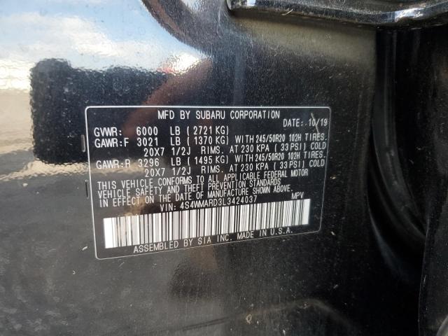 2020 SUBARU ASCENT TOU 4S4WMARD3L3424037