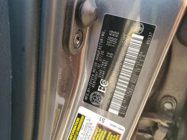 2020 TOYOTA CAMRY SE - 4T1G11AK8LU979549