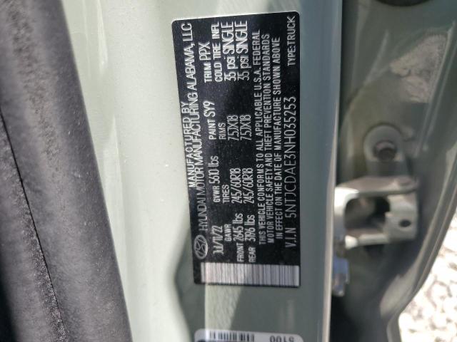 2022 HYUNDAI SANTA CRUZ 5NTJCDAE3NH035253