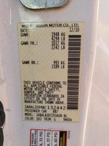 2011 NISSAN ALTIMA S - 1N4AL2EP4BC132442