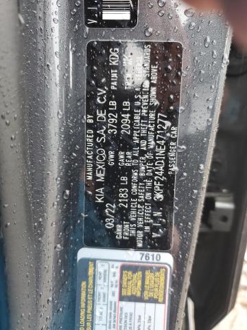 2022 KIA FORTE 3KPF24AD1NE471277