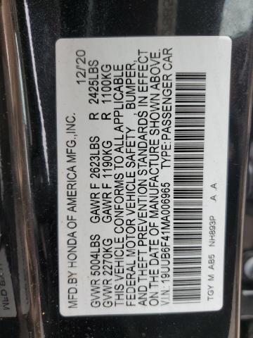 2021 ACURA TLX TECHNO 19UUB6F41MA006965