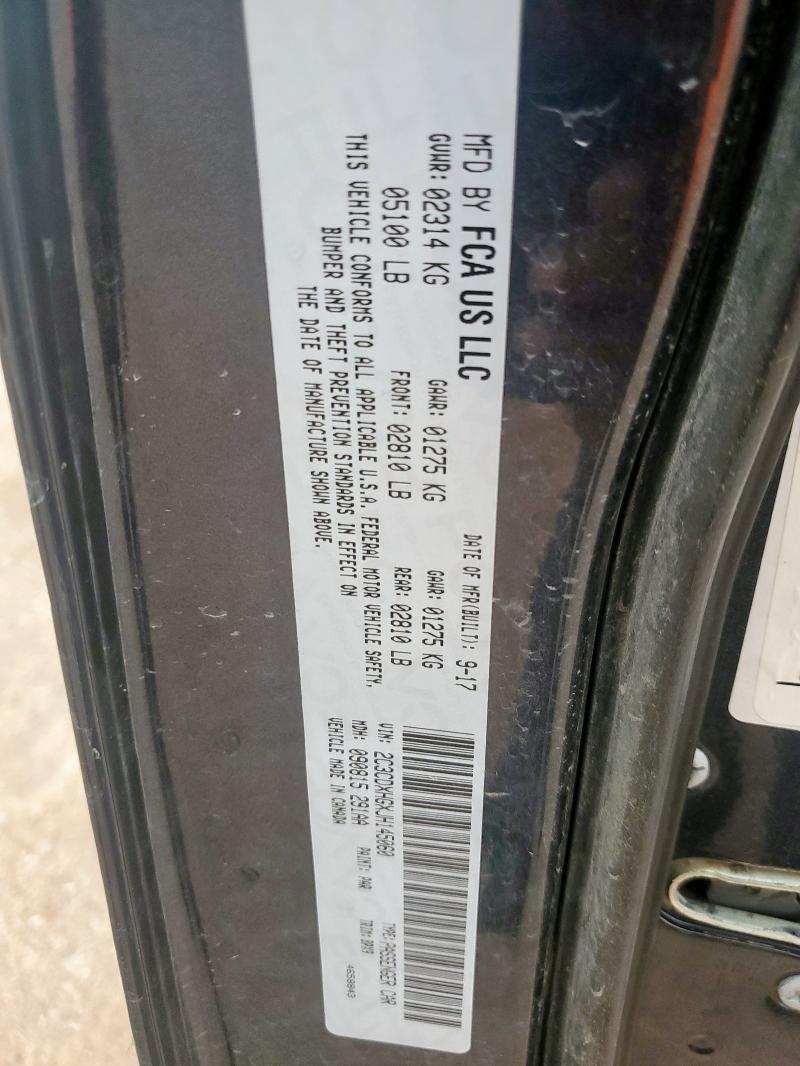 2018 DODGE CHARGER SX 2C3CDXHGXJH145060