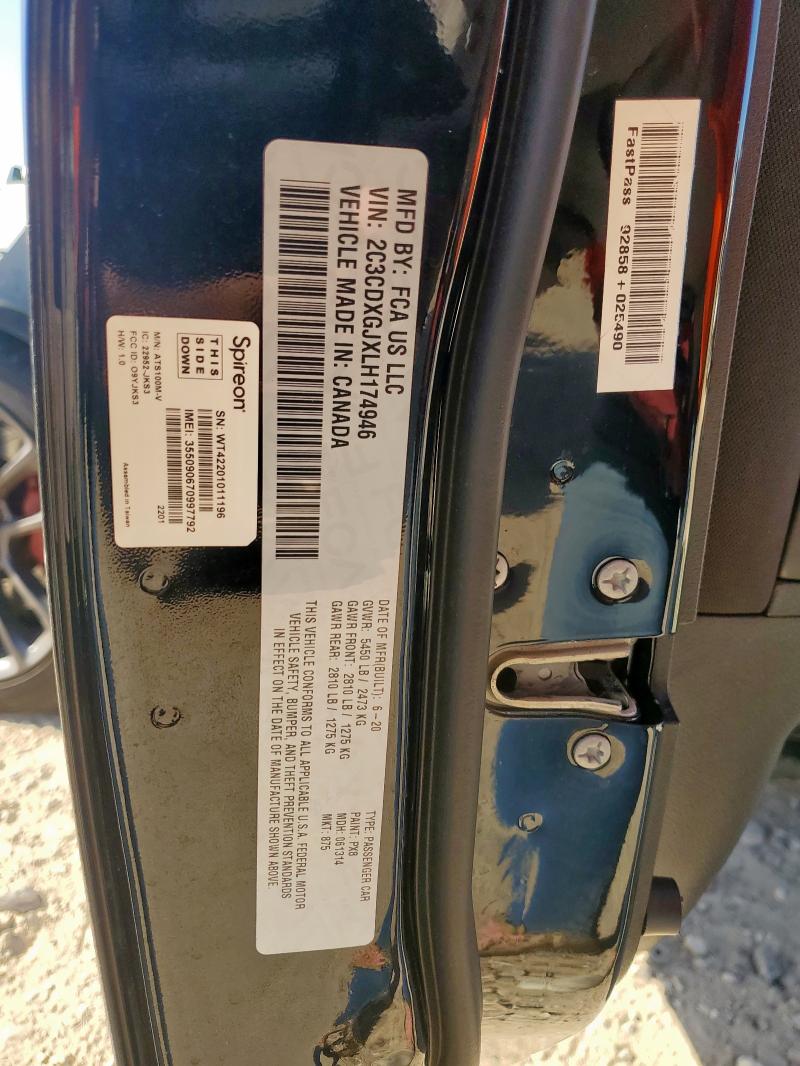 2020 DODGE CHARGER SC 2C3CDXGJXLH174946
