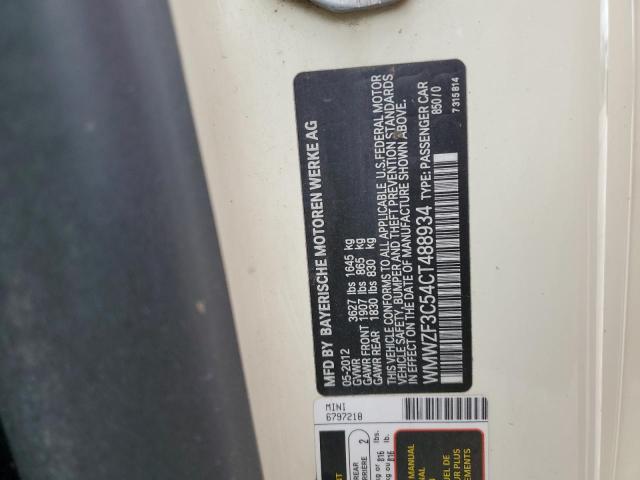 2012 MINI COOPER CLU - WMWZF3C54CT488934