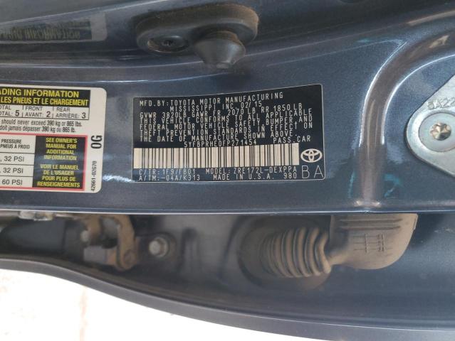 5YFBPRHE0FP271454 2015 TOYOTA COROLLA