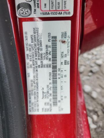 2016 FORD FIESTA SE 3FADP4BJ2GM106652
