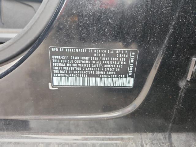 2015 VOLKSWAGEN JETTA BASE 3VW2K7AJ4FM216892