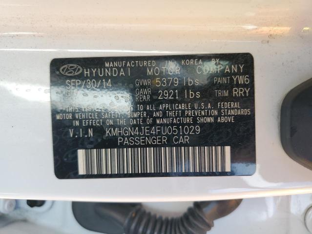 2015 HYUNDAI GENESIS 3. KMHGN4JE4FU051029