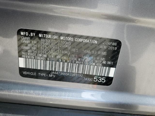 2019 MITSUBISHI ECLIPSE CR JA4AT3AA5KZ053192