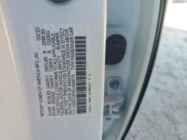 2020 HONDA ACCORD HYB 1HGCV3F47LA008770