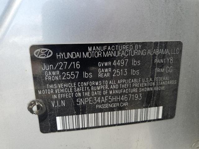 2017 HYUNDAI SONATA SPO 5NPE34AF5HH467193