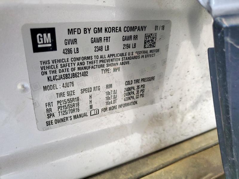2018 BUICK ENCORE PRE KL4CJASB2JB621402