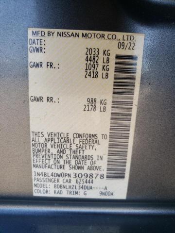 2023 NISSAN ALTIMA SV 1N4BL4DW0PN309878