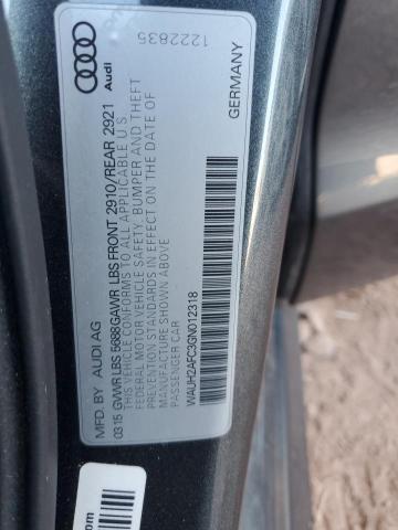 2016 AUDI S6 PRESTIGE WAUH2AFC3GN012318