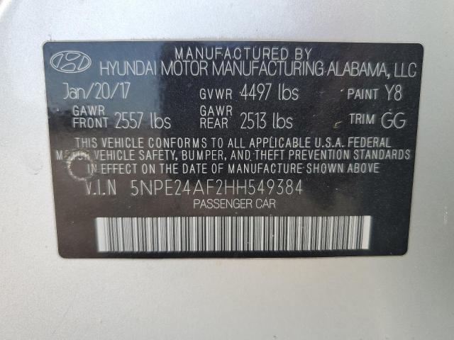 2017 HYUNDAI SONATA SE 5NPE24AF2HH549384
