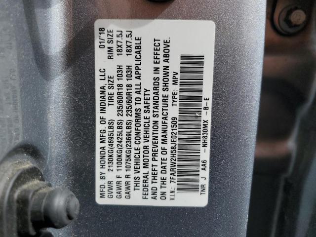 2018 HONDA CR-V EX 7FARW2H58JE021509