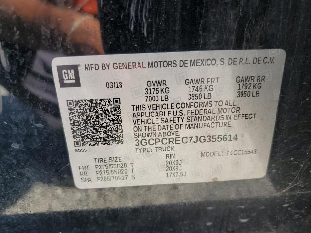 2018 CHEVROLET SILVERADO - 3GCPCREC7JG355614