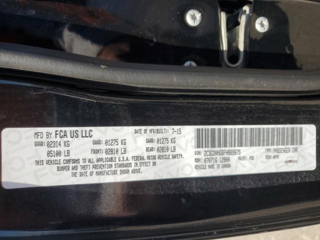 2015 DODGE CHARGER SX 2C3CDXHG6FH889875