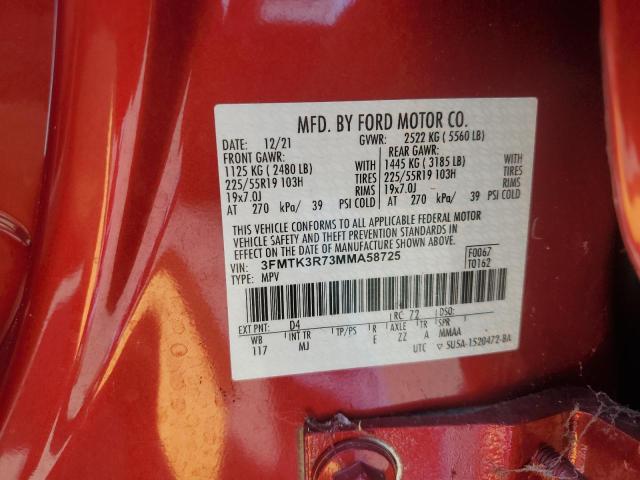 2021 FORD MUSTANG MA - 3FMTK3R73MMA58725