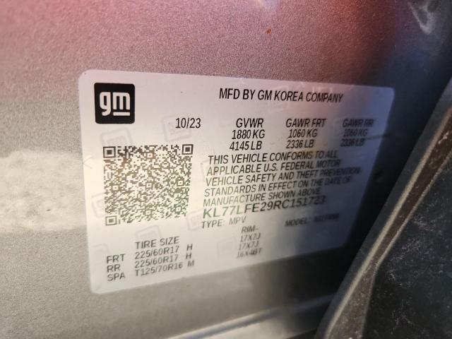 2024 CHEVROLET TRAX LS KL77LFE29RC151723