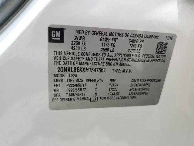 2017 CHEVROLET EQUINOX LS 2GNALBEKXH1547561