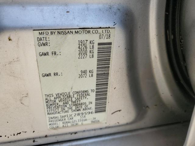 2018 NISSAN ALTIMA 2.5 1N4AL3AP1JC289596