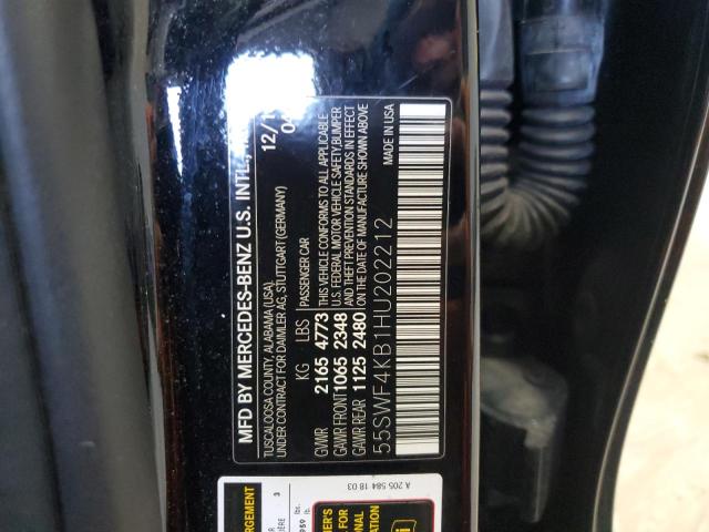 2017 MERCEDES-BENZ C 300 4MAT 55SWF4KB1HU202212