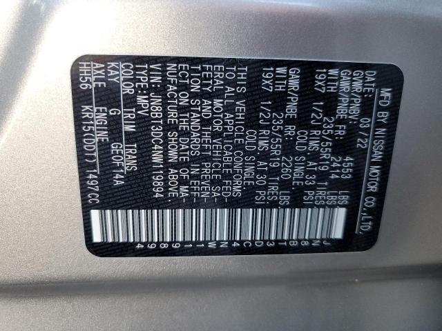 2022 NISSAN ROGUE PLAT JN8BT3DC4NW119894