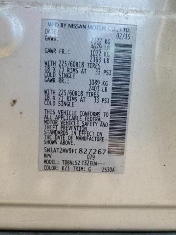 2015 NISSAN ROGUE S 5N1AT2MV9FC827267