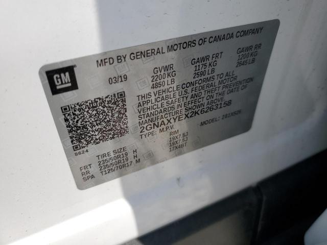 2019 CHEVROLET EQUINOX PR - 2GNAXYEX2K6263158