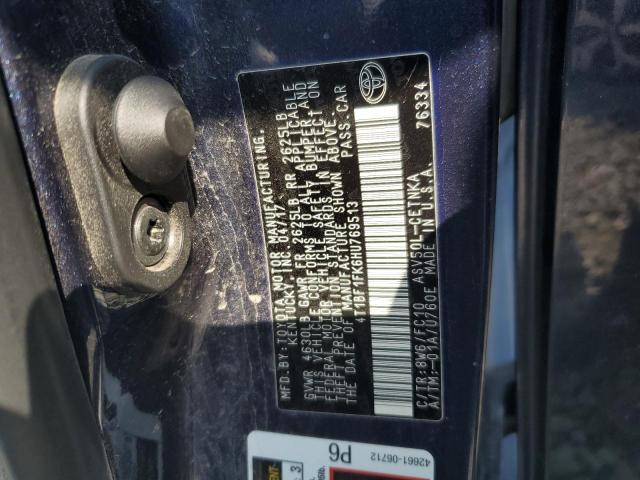 2017 TOYOTA CAMRY LE 4T1BF1FK6HU769513