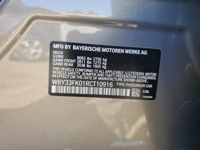 2024 BMW I5 EDRIVE WBY33FK01RCT10916