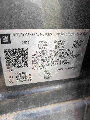 2020 CHEVROLET EQUINOX LS - 3GNAXSEV1LS673898