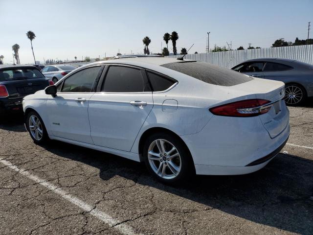 FORD FUSION SE 2018 white  hybrid engine 3FA6P0LU0JR110249 photo #3