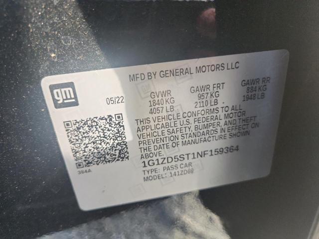 2022 CHEVROLET MALIBU LT 1G1ZD5ST1NF159364