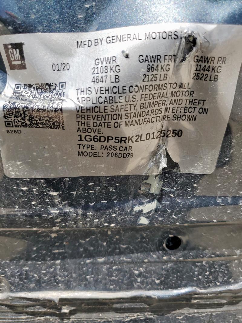 2020 CADILLAC CT5 SPORT 1G6DP5RK2L0125250