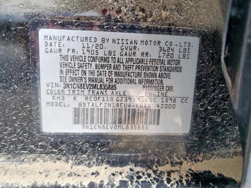 2021 NISSAN VERSA SV - 3N1CN8EV2ML835885