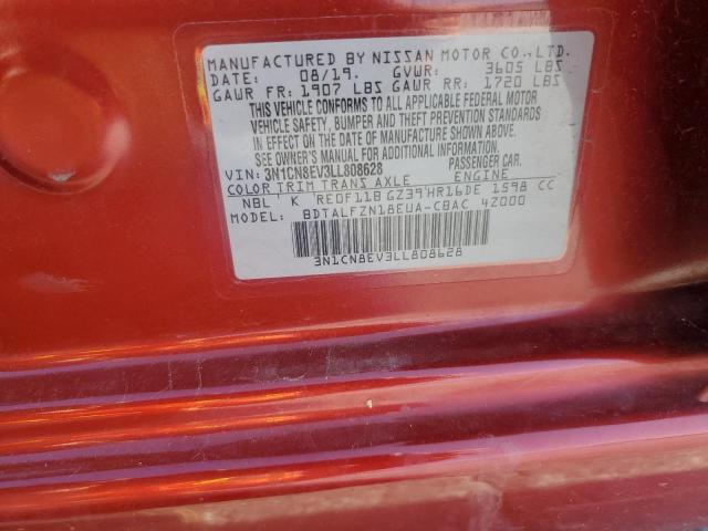 2020 NISSAN VERSA SV 3N1CN8EV3LL808628
