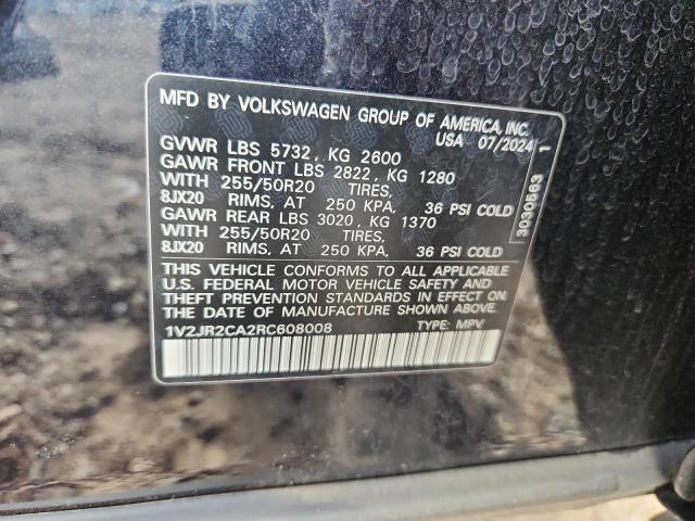2024 VOLKSWAGEN ATLAS SE 1V2JR2CA2RC608008