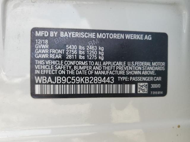 2019 BMW M550XI WBAJB9C59KB289443