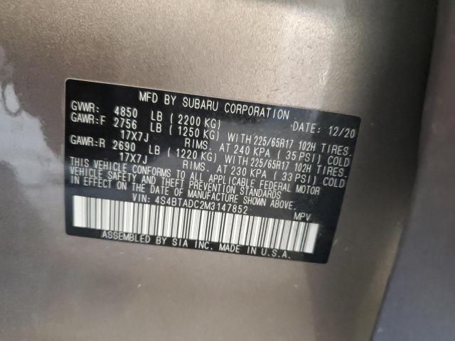 2021 SUBARU OUTBACK PR - 4S4BTADC2M3147852