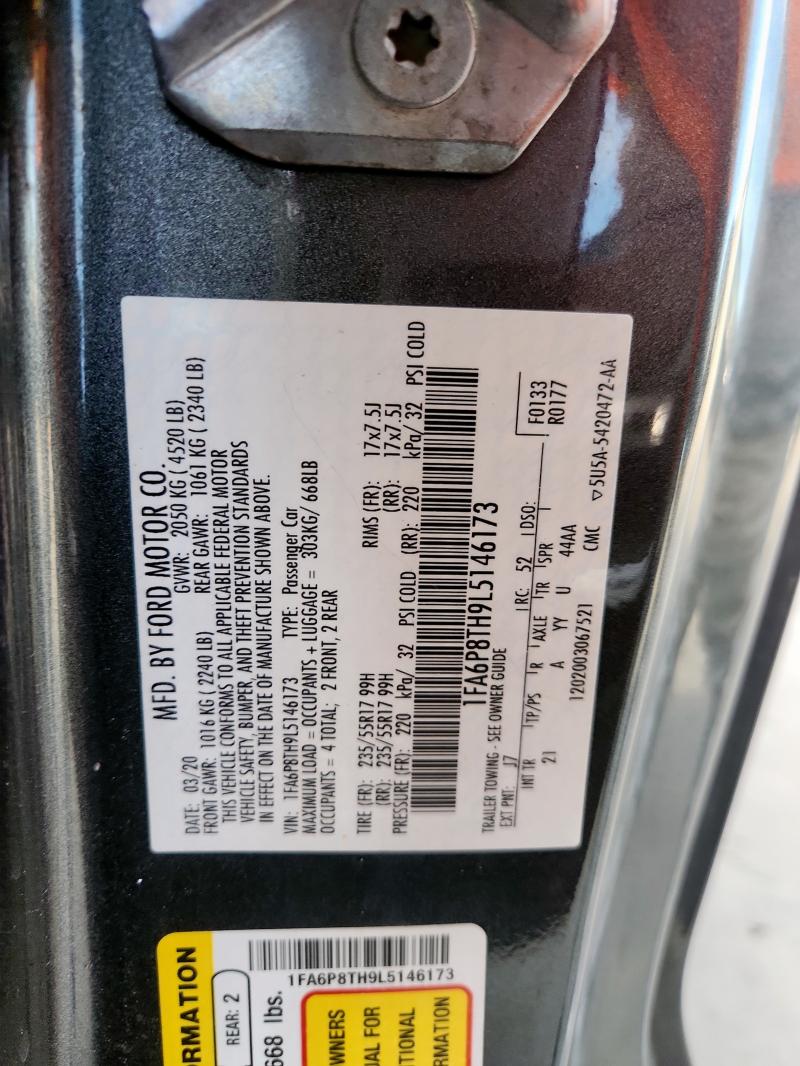 2020 FORD MUSTANG 1FA6P8TH9L5146173