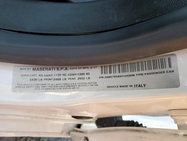 2017 MASERATI GHIBLI #3269943981