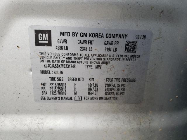 2021 BUICK ENCORE PRE KL4CJASBXMB334748
